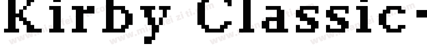 Kirby Classic字体转换